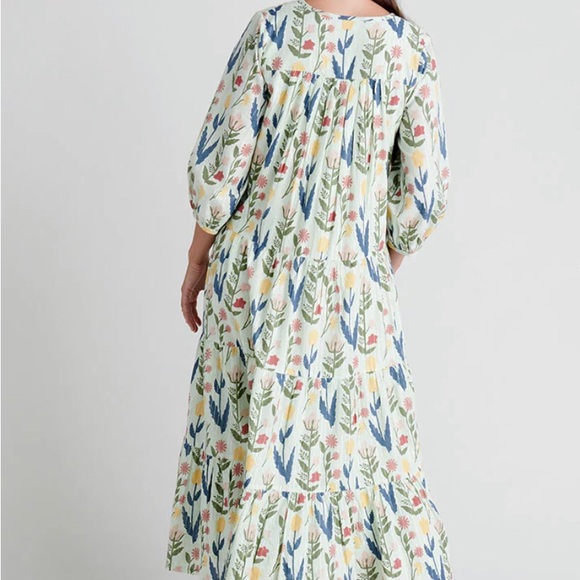 Pink Chicken Womens Indira Dress - Paper Floral Small - Picture 2 of 9